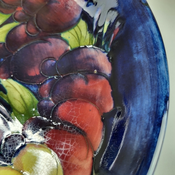 Antique Moorcroft Pottery, Made In England, Serving Dish "Wisteria" - Picture 5 of 10